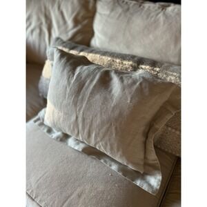 $430 Leitner Austria Pure Linen Small Pillow With Insert High End Designer